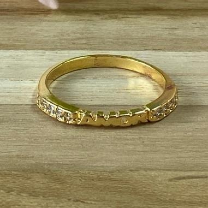 Anel Amor c/ Brilhantes Laterais