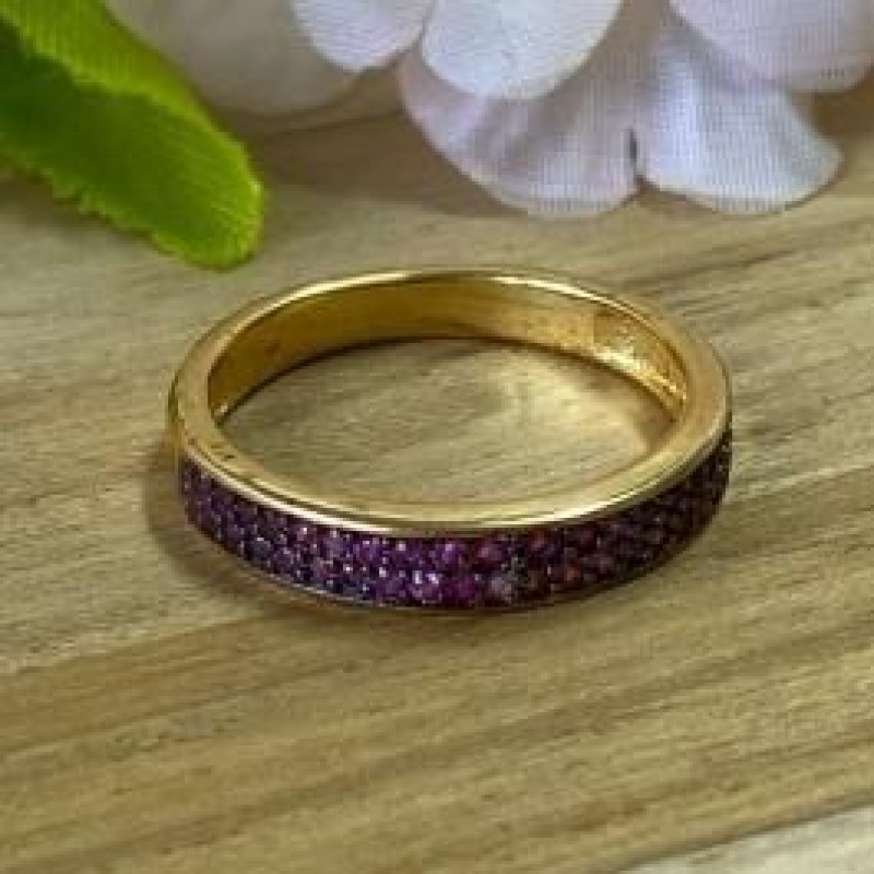 Anel Aparador 2 Filas Rubi