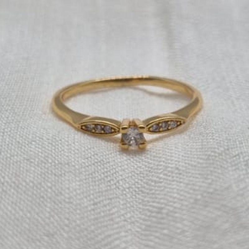 Anel Brilhante Solitario