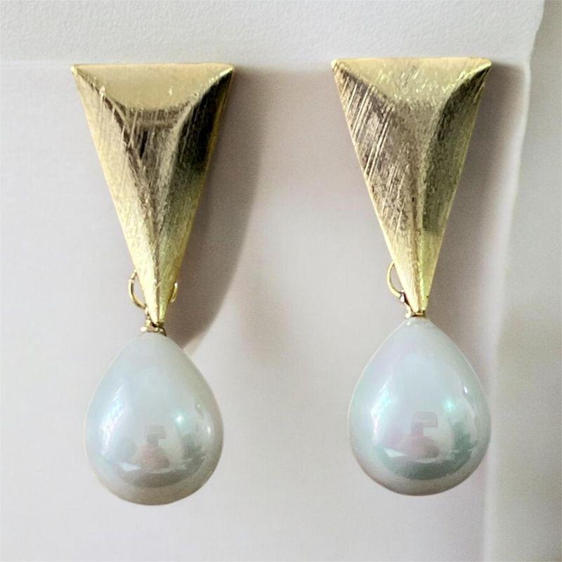 Brinco Chapeado c/ Gota de Perola