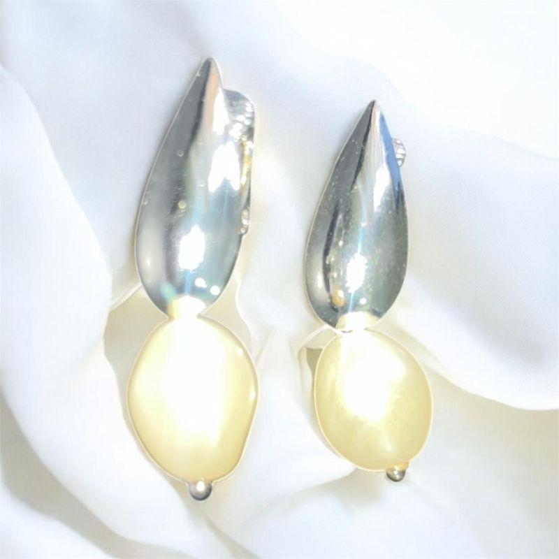 Brinco Gota com Perola de Pressão