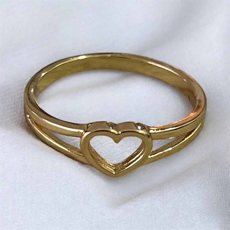 Anel Coração Vazado