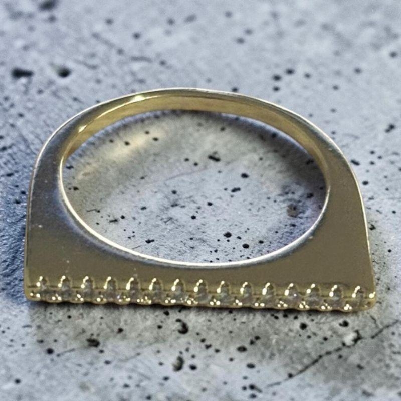 Anel Superior Reto c/ Zirconias