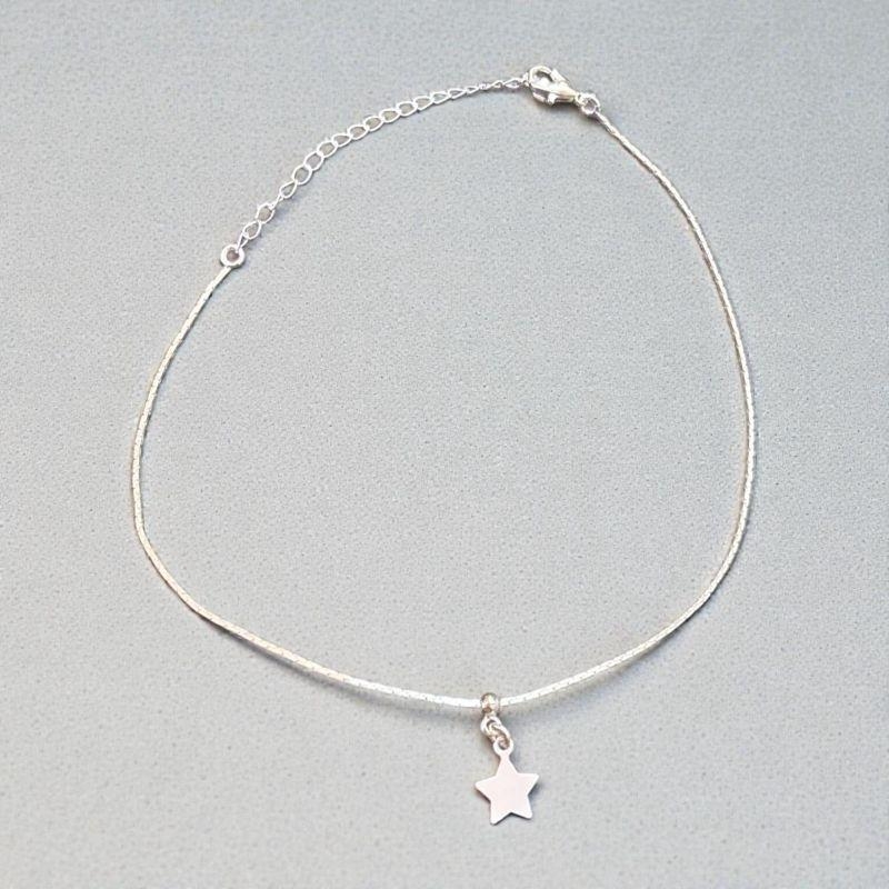 Tornozeleira Malha L90 c/ Estrela Lisa