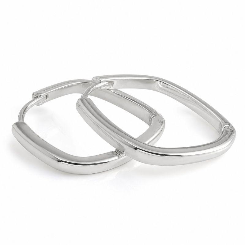Brinco Argola Quadrada Lisa