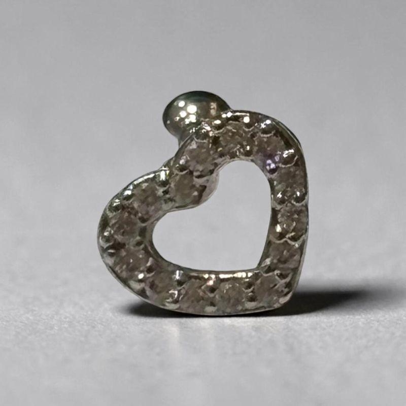 Piercing Coração Brilhantes