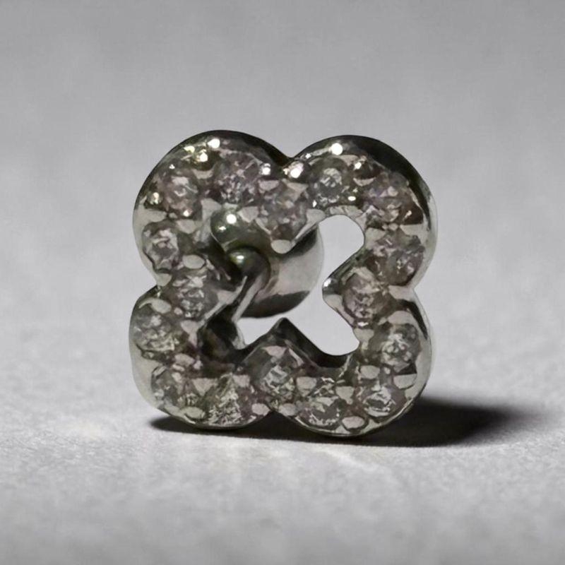 Piercing Trevo Brilhantes