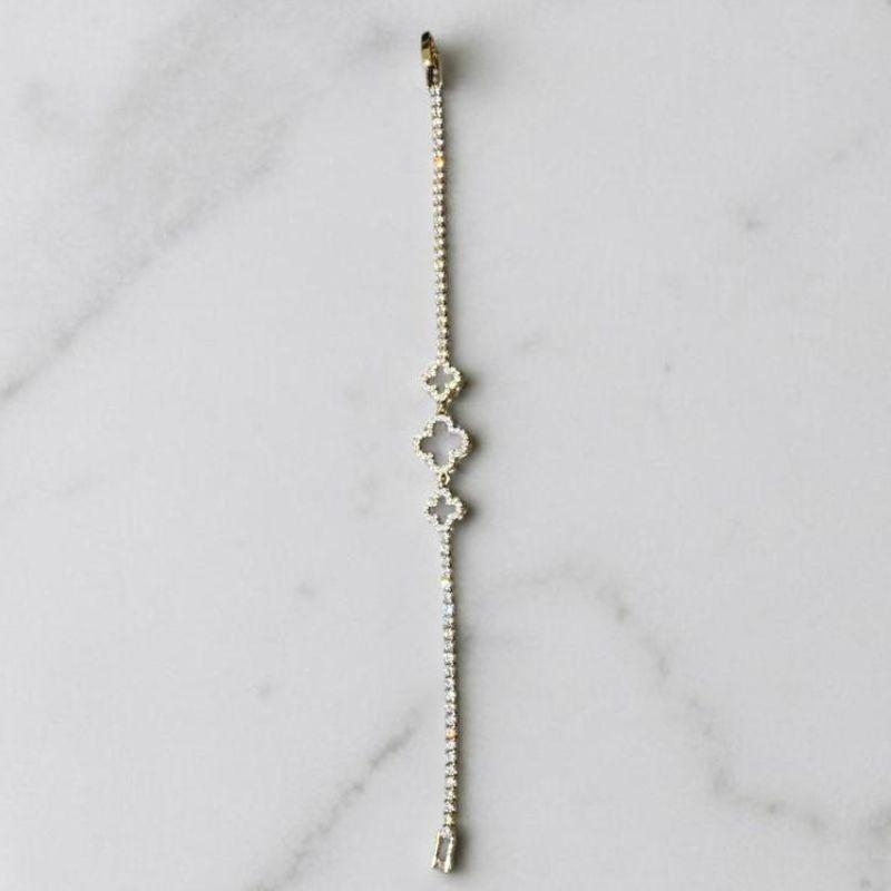 Pulseiras Trevos Brilhantes
