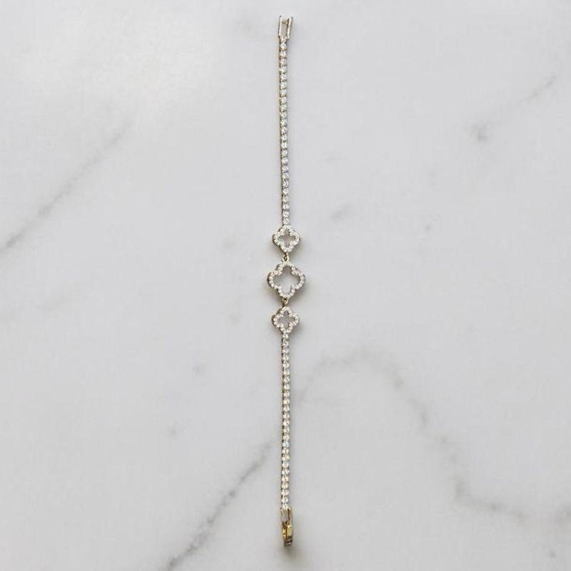 Pulseiras Trevos Brilhantes