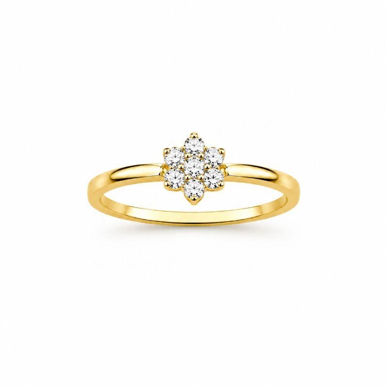 Anel Flor de Cristal