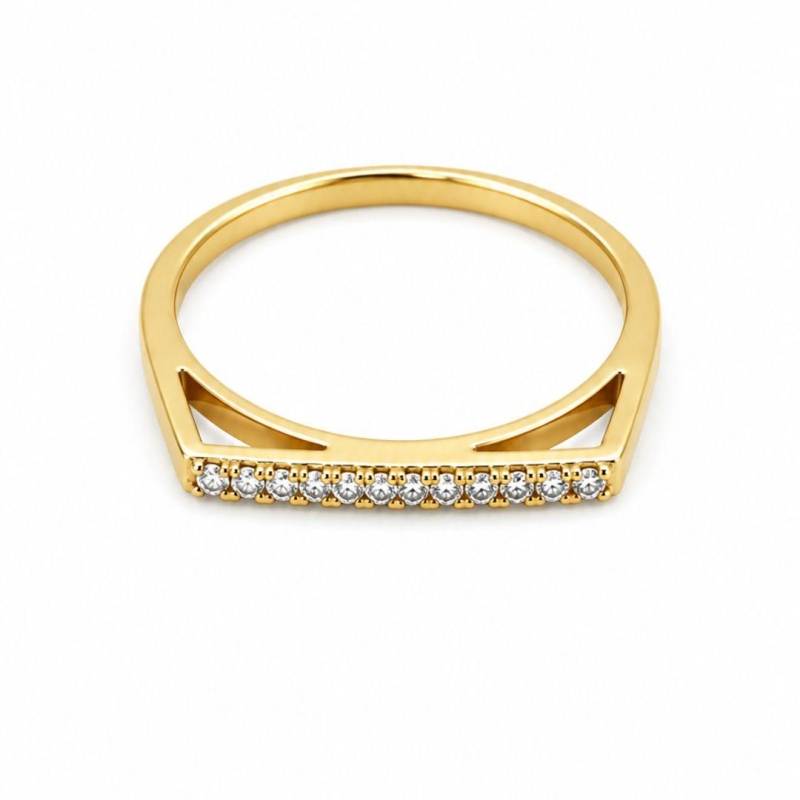 Anel Reto Brilhantes