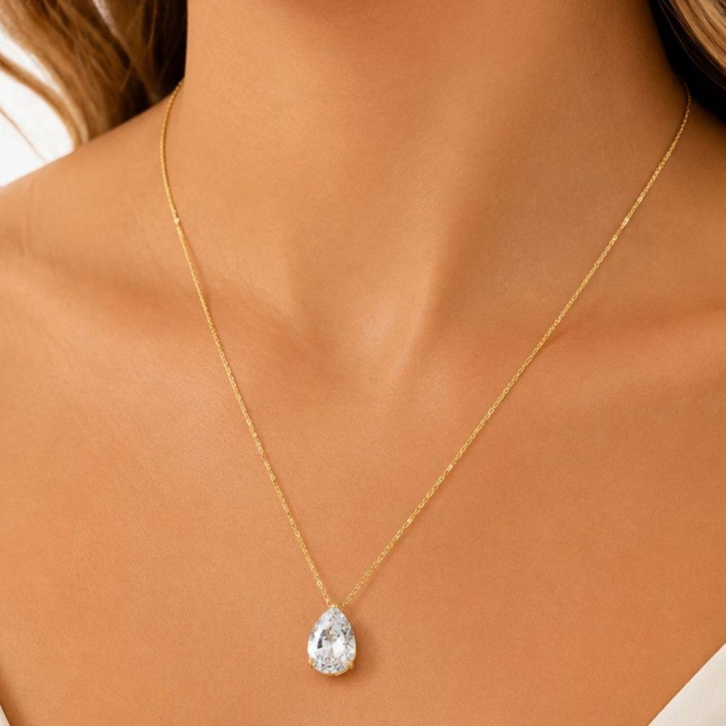 Colar Gota Cristal