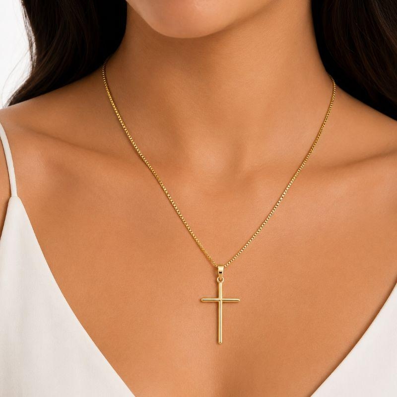 Corrente Veneziana com Crucifixo Liso