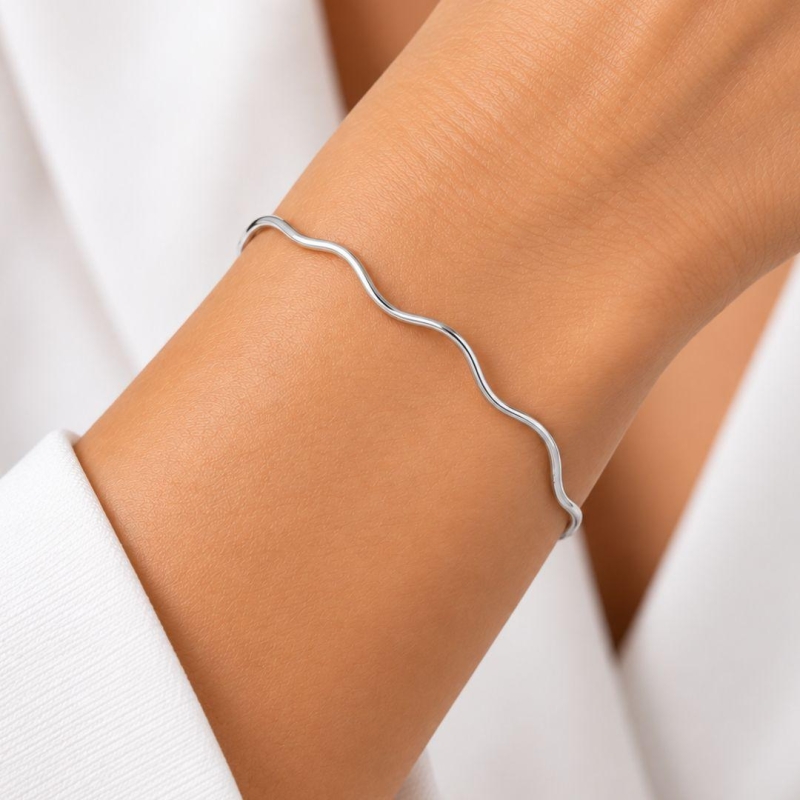 Bracelete Fio Ondulado