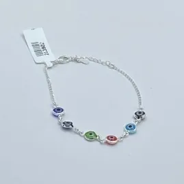Pulseira Olhos Grego Color Pta