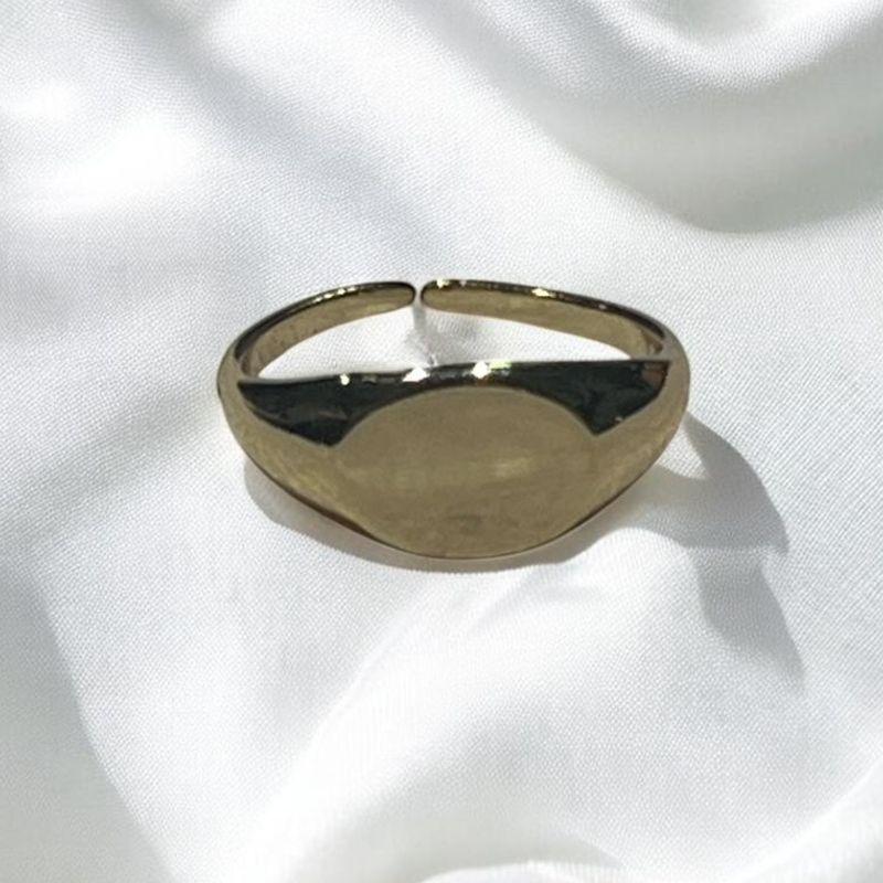 Anel Base Superior Oval Regulável