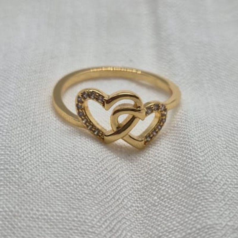 Anel Duplo Coração
