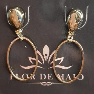 Argolinha Dourada Oval
