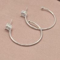 Brinco Argola Aberta Pedra G Pta