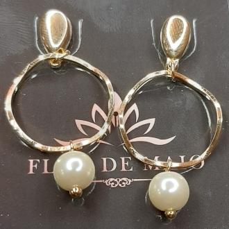 Brinco Argola com Perola