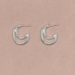 Brinco Argola Duplas Prata