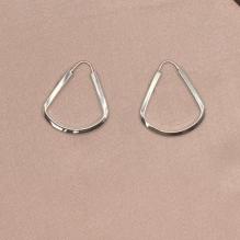 Brinco Argola Gota Prata 925