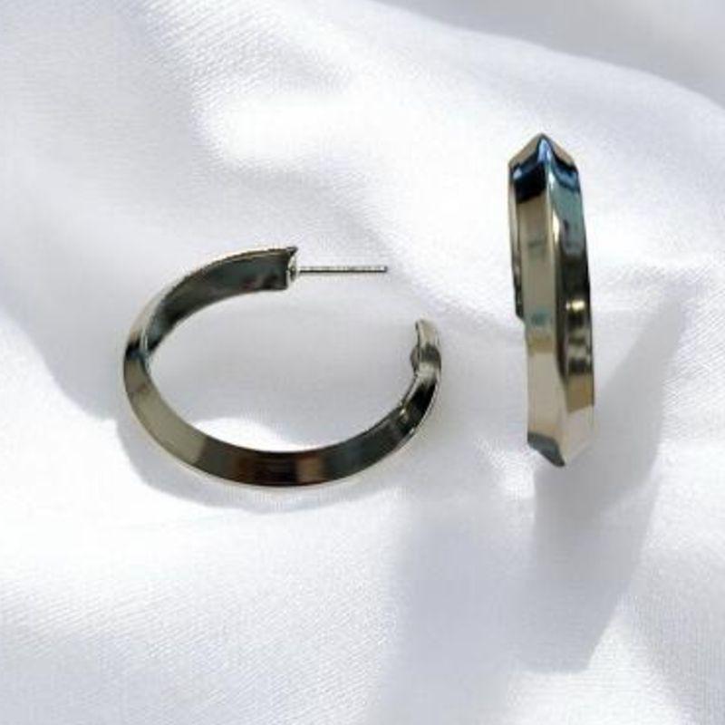 Brinco Argola Lisa Aço Inox