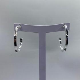 Brinco Argola Maciça Quadrada