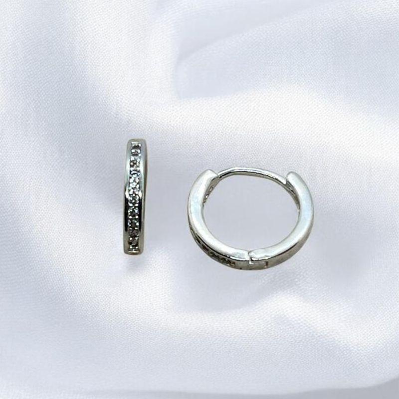 Brinco Argola Zirconias (10mm)