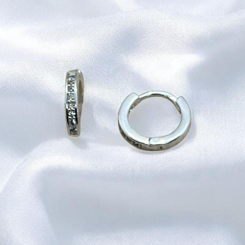 Brinco Argola Zirconias (14mm)