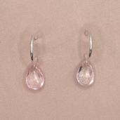 Brinco Argolinha Gota Rosa