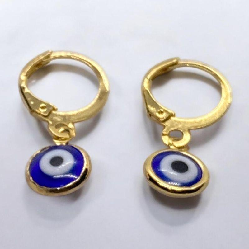 Brinco Argolinha Olho Grego