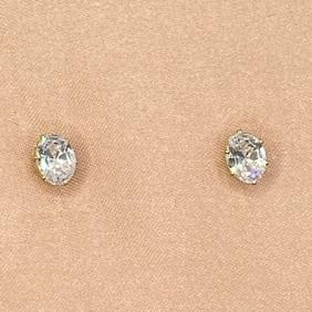 Brinco Brilhante Oval