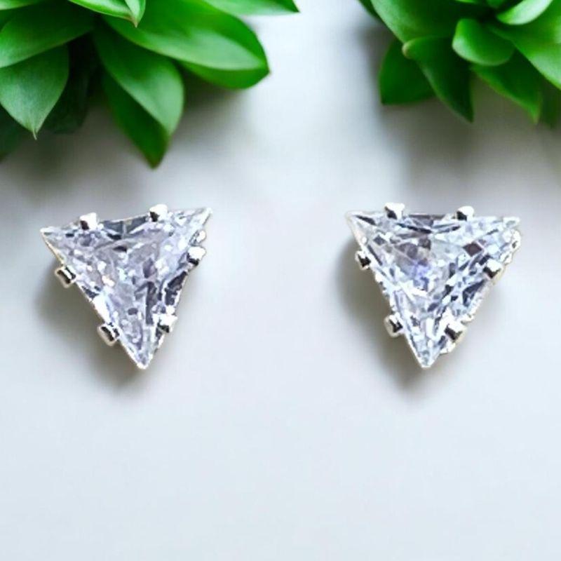 Brinco Brilhante Triangulo