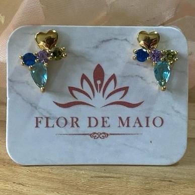 Brinco Color Gota Aqua