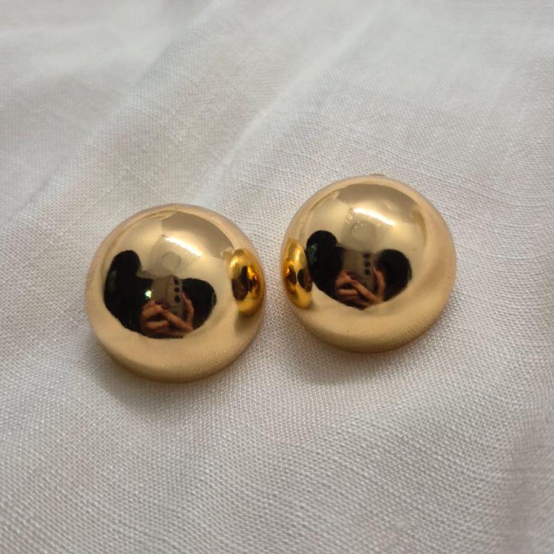 Brinco Fixo Lateral Redondo Pressão