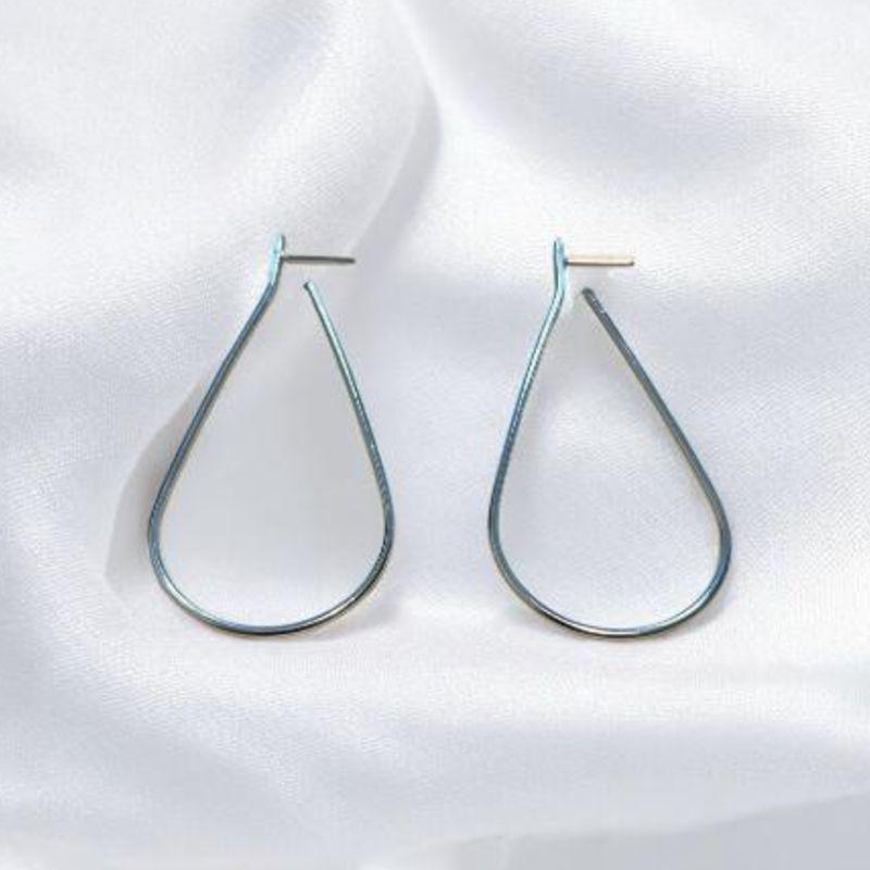 Brinco Gota Arame Aço Inox