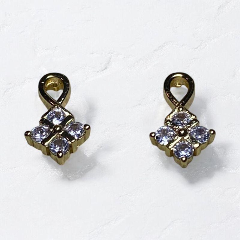 Brinco Losango Brilhantes