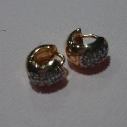 Brinco Mini Argolinhas Zirconias