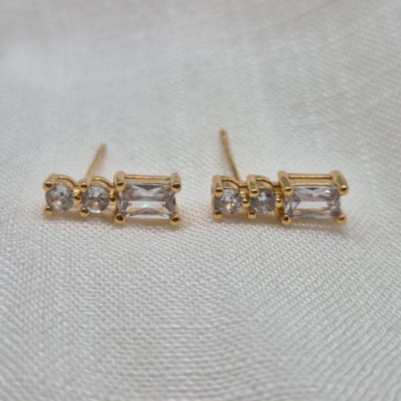 Brinco Pedras Cristais