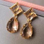 Brinco Pedras Douradas