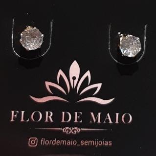 Brinco Ponto de Luz Dourado