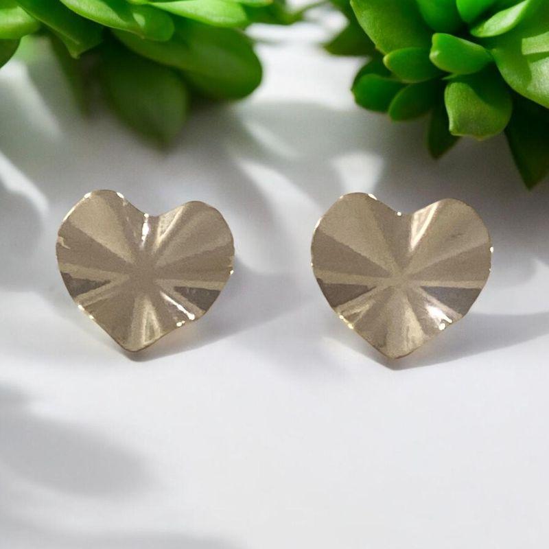 Brinco Redondo Chapa Ondulada