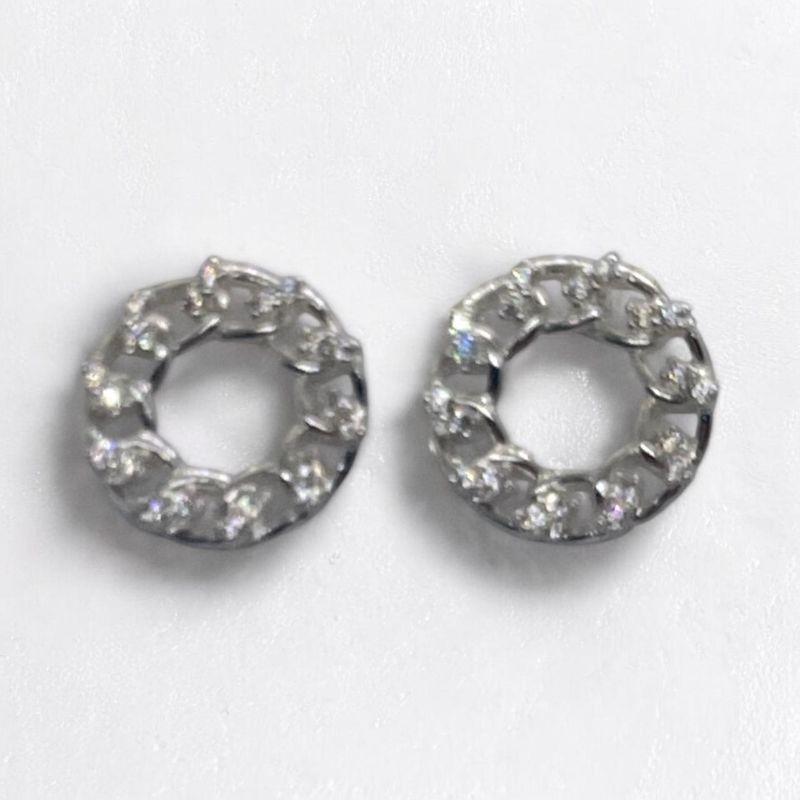 Brinco Redondo Elos c/ Brilhantes