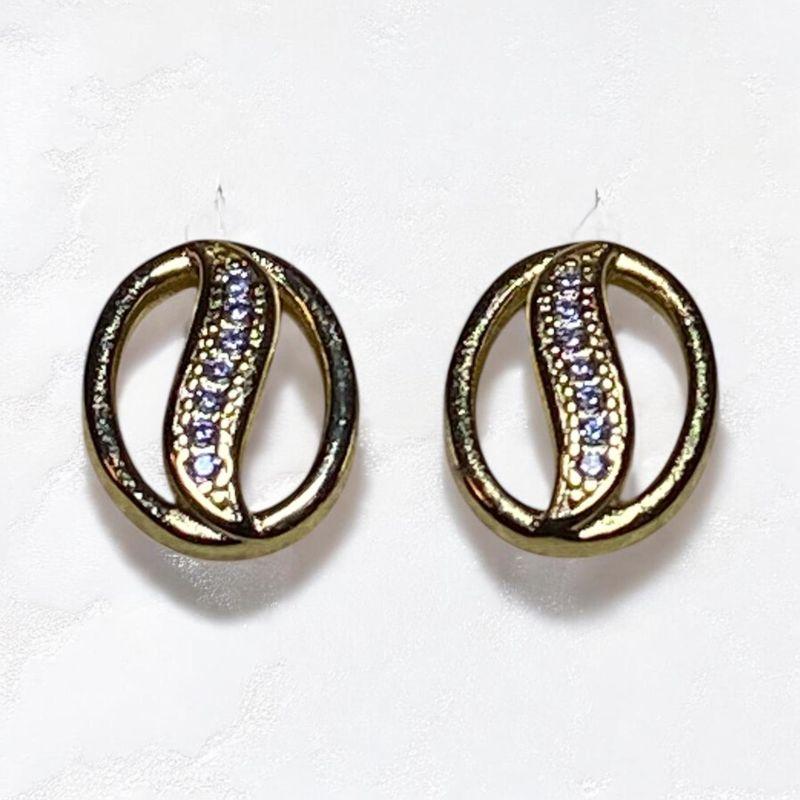 Brinco Redondo Faixa Brilhante