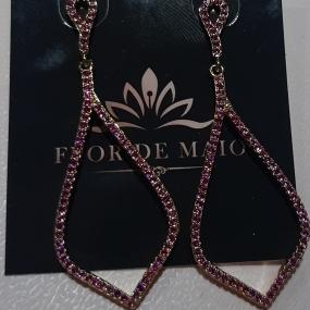 Brinco Zirconias Vermelhas