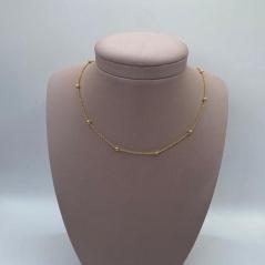 Chocker Bolinha Dourada