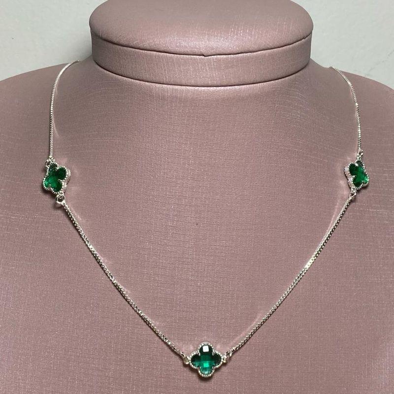 Colar Longo Trevo 60cm