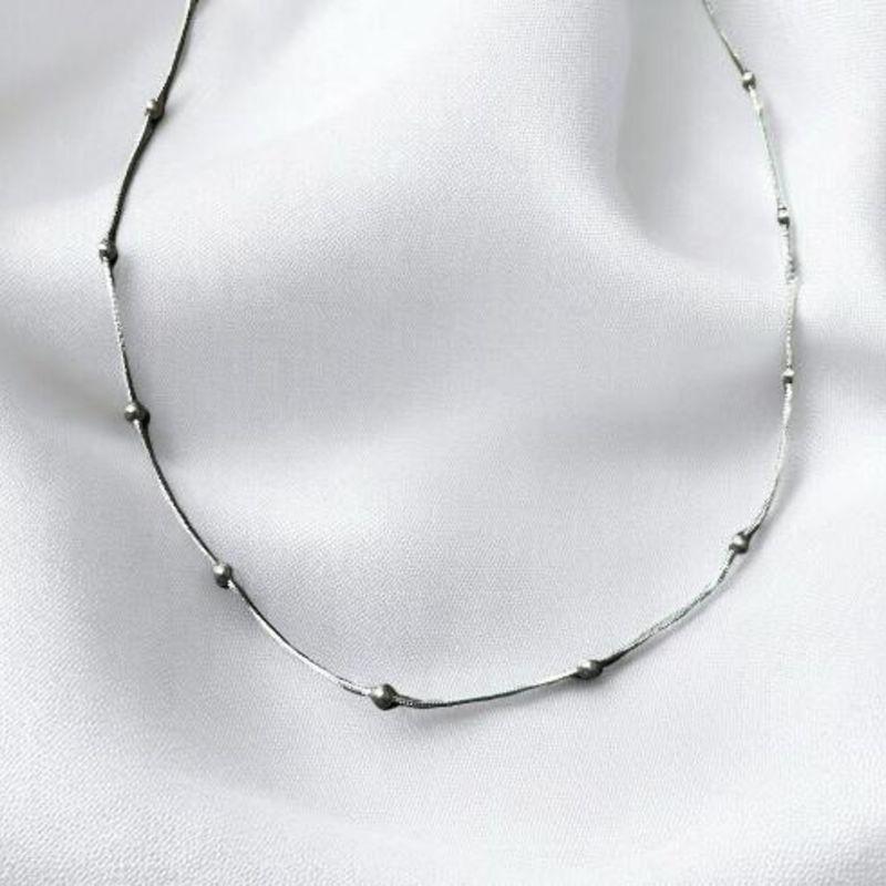 Corrente Bolinhas Médias Aço Inox