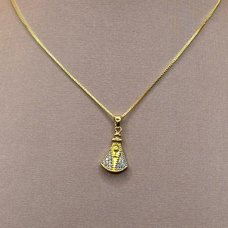 Corrente c/ Pingente Nossa Senhora Manto Branco